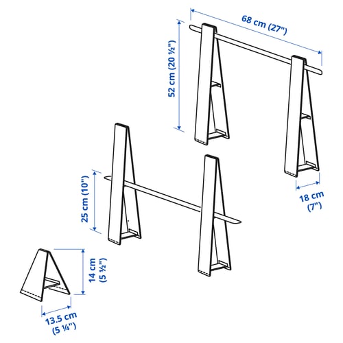 Illustration with measurements for the product: SKRATTMÅS.