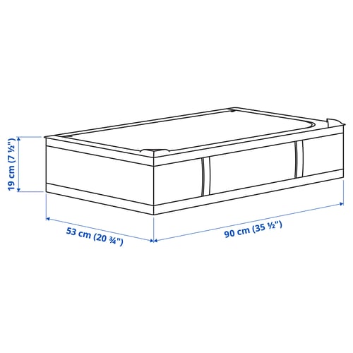 Illustration with measurements for the product: SKUBB.
