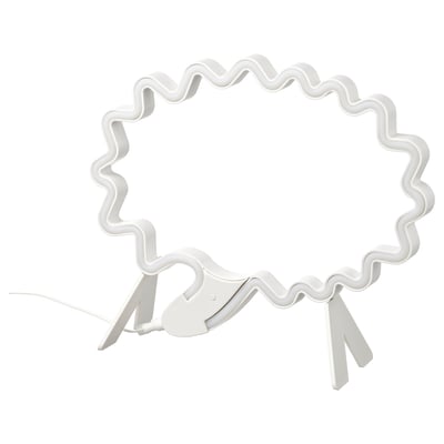 SNÖDJUP led lamp, white, speech bubble shape, multiple colour options.