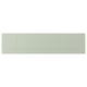 A green STENSUND cabinet front with grooved panels, made of fibreboard, in a rectangular shape with a classic design.