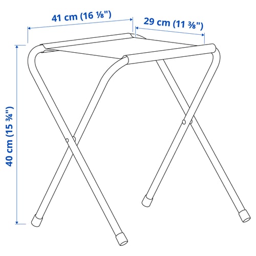 Illustration with measurements for the product: STRANDÖN.