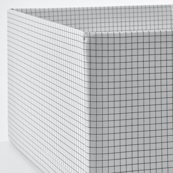STUK Box with compartments, white/black, 32x51x18 cm