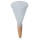 SVÄMSKOG self-watering plant insert, blue, plastic & terracotta, conical shape with lid.