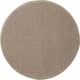 TOFTBO round bath mat, beige. Soft, recycled polyester, pebble-textured design. Machine-washable, quick-drying.