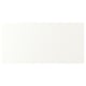 White VALLSTENA kitchen cabinets with smooth, easy-to-clean foil surfaces.