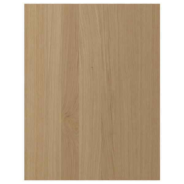 Wooden panel in natural oak colour, rectangular shape with smooth finish.