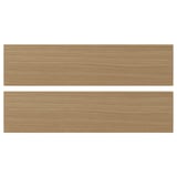 VEDHAMN natural wood kitchen drawer fronts, solid oak, rectangular, crafted, warm tones.