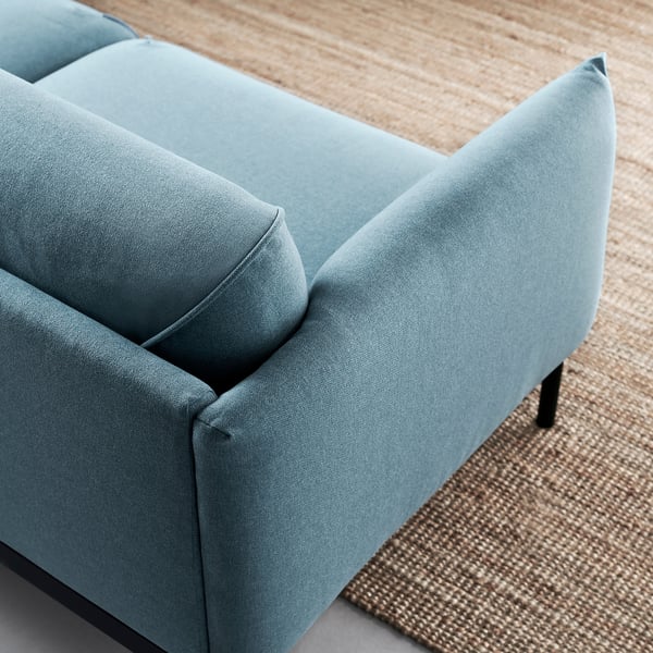 ÄPPLARYD Sofa 4-sed i lenjivac, Gunnared svetloplava