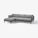 ÄPPLARYD Sofa trosed s lenjivcem, Lejde siva/crna