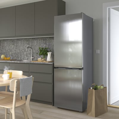 ALINGSÅS Frižider/zamrzivač, IKEA 500 samostojeće/nerđajući čelik, 210/106 l