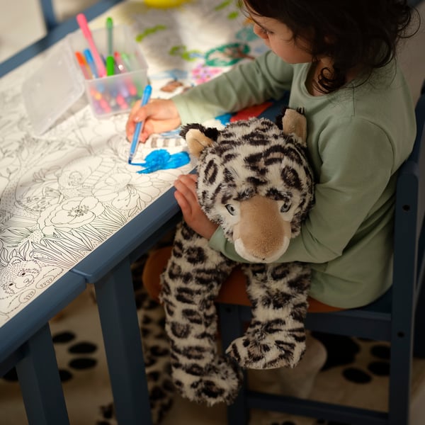 ALPTALL Plišana igračka, snežni leopard/dezenirano bela, 52 cm