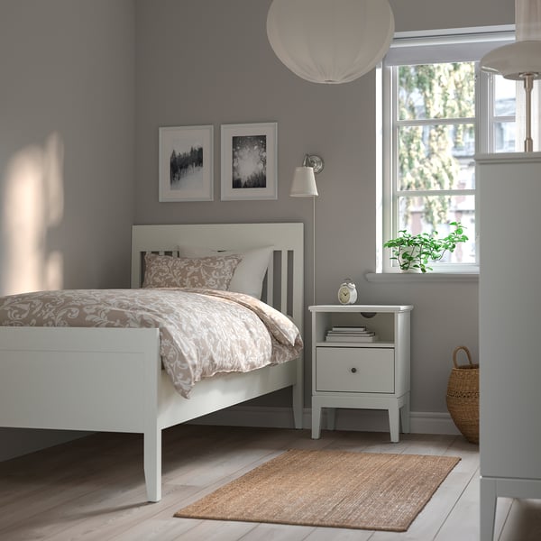 ÅRSTID Zidna lampa, niklovano/bela