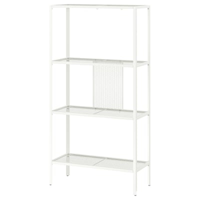 BAGGEBO Spojene police, metal/bela, 60x25x116 cm