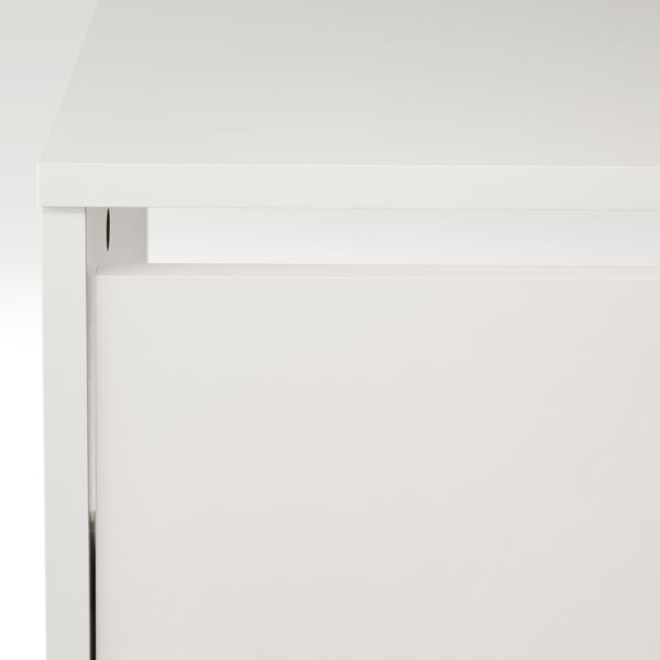BISSA Cipelarnik s 3 odeljka, bela, 49x28x135 cm