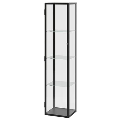 BLÅLIDEN Vitrina, crna, 35x32x151 cm