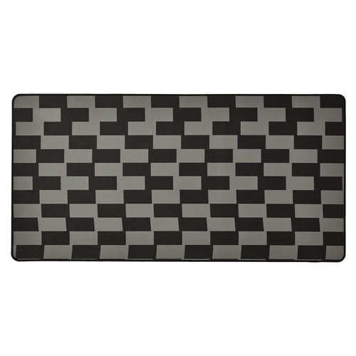 BLÅSKATA Podloga za gejmerski miš, crna/siva dezenirano, 40x80 cm