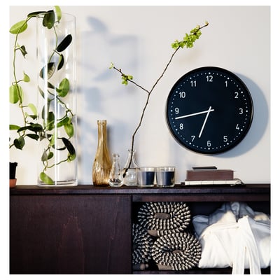 BONDIS Zidni sat, crna, 38 cm