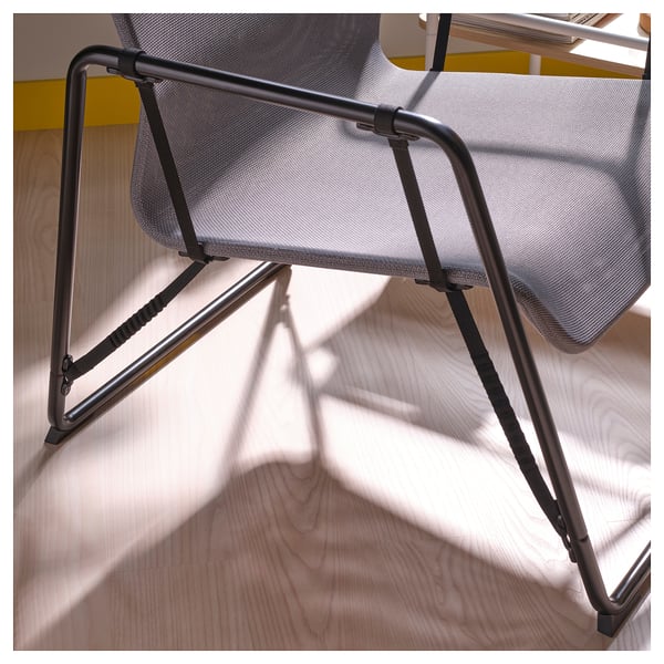 BRÄNNBOLL Gejmerska stolica, siva/crna