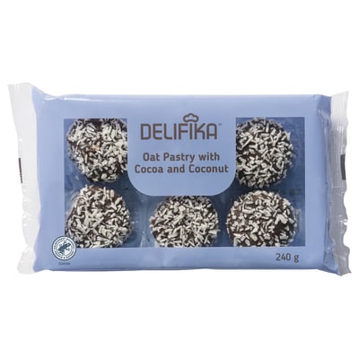 DELIFIKA Ovsene kuglice s čokol. i kokosom, Sa sertifikatom Rainforest Alliance, 240 g