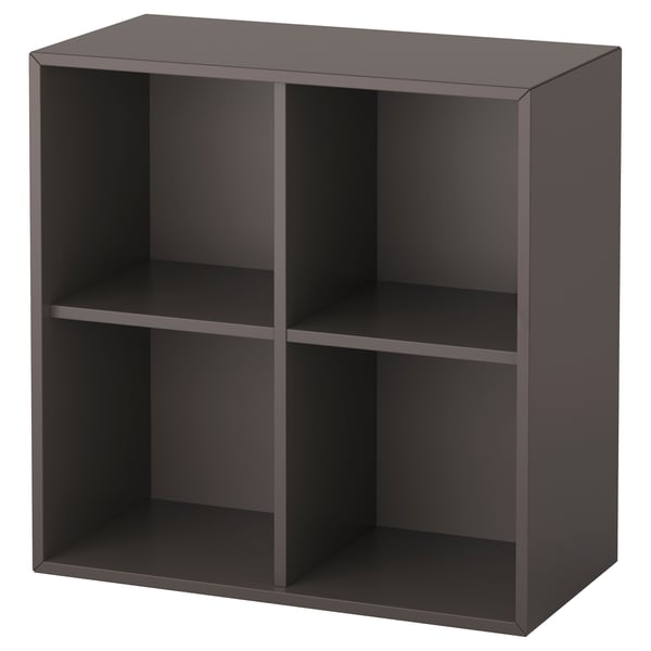 EKET Element s 4 pregrade, tamnosiva, 70x35x70 cm
