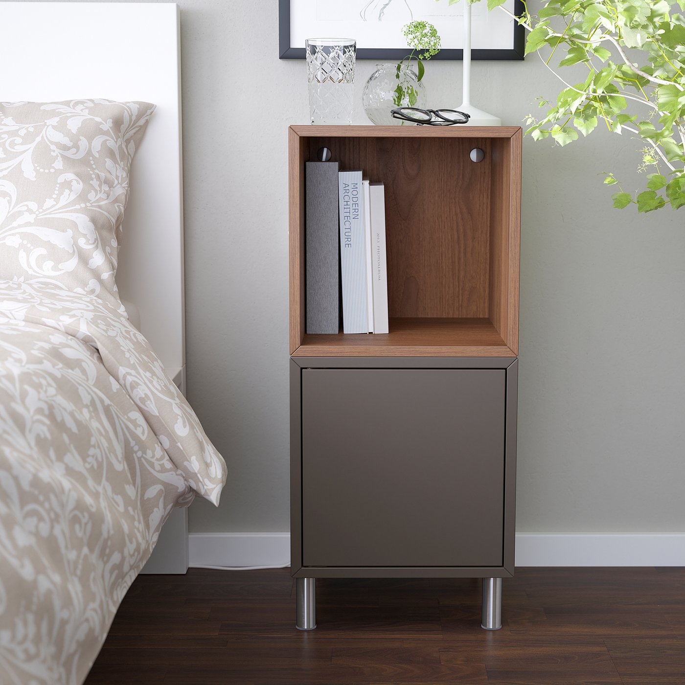 EKET Nogar, metal/srebrna, 10 cm