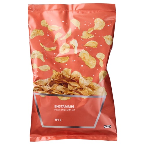 ENSTÄMMIG Čips, slano, 150 g