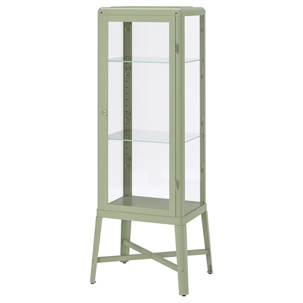 FABRIKÖR Vitrina, bleda sivozelena, 57x150 cm