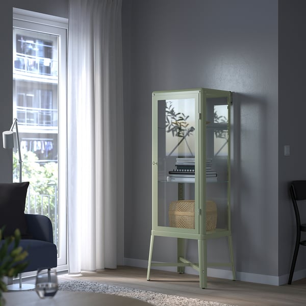 FABRIKÖR Vitrina, bleda sivozelena, 57x150 cm