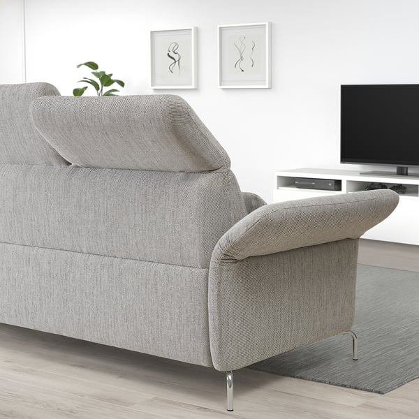 FAMMARP Sofa dvosed, metal/Viarp bež/smeđa