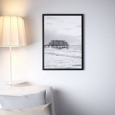 FISKBO Ram, crna, 50x70 cm