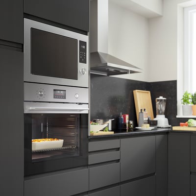 FRILLESBO Rerna s ventilatorom, pirolitičko dodata funkcija kuvanja na pari/boja nerđajućeg čelika IKEA 500