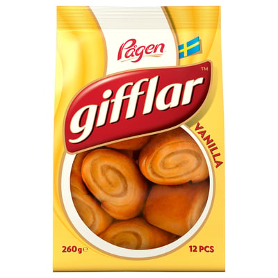 GIFFLAR Rolnice od testa, punjenje s ukusom vanile, 260 g
