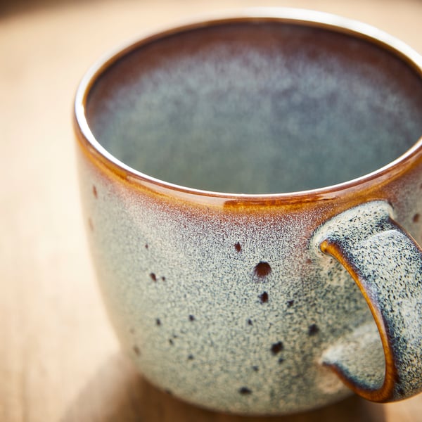 GLADELIG Šolja, bež-zelena, 37 cl