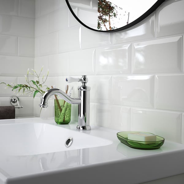 GROSSJÖN Set za kupatilo, trodelni, zelena