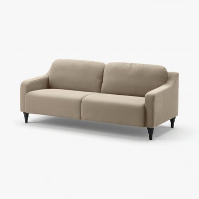 GULLVALLA Sofa trosed, Silkeryd tamnosiva-bež