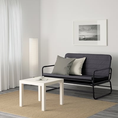 HAMMARN Sofa ležaj, Knisa tamnosiva/crna