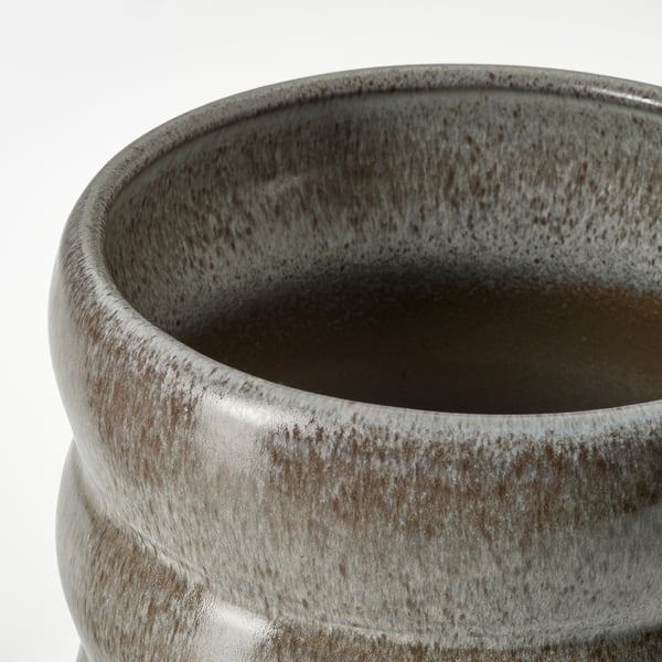 HASSELBUKETT Saksija, unutra/spolja/siva, 15 cm
