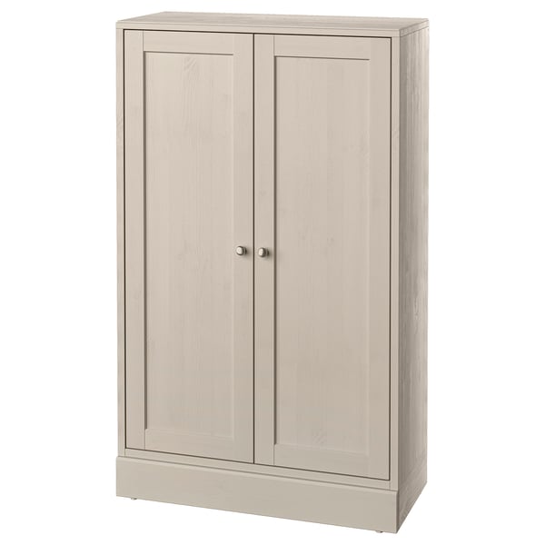 HAVSTA Element s postoljem, sivo-bež, 81x37x134 cm