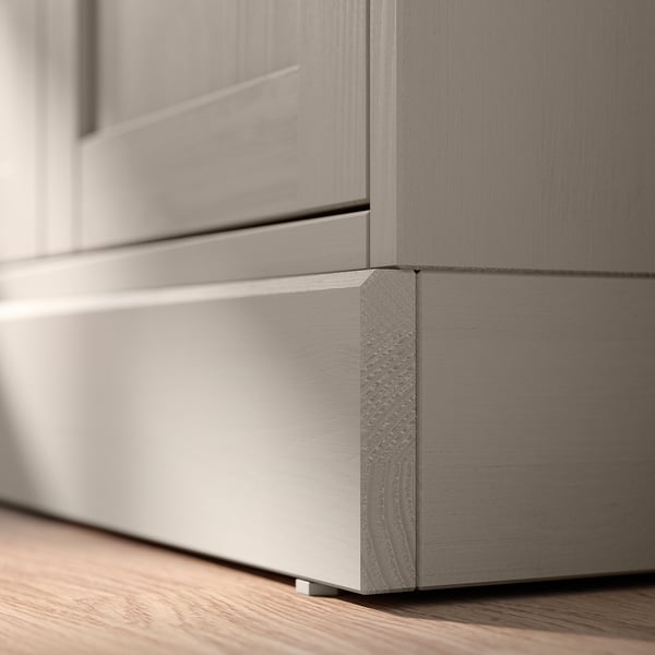 HAVSTA Element s postoljem, sivo-bež, 81x37x134 cm
