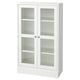 HAVSTA Vitrina sa soklom, bela/bistro staklo, 81x37x134 cm