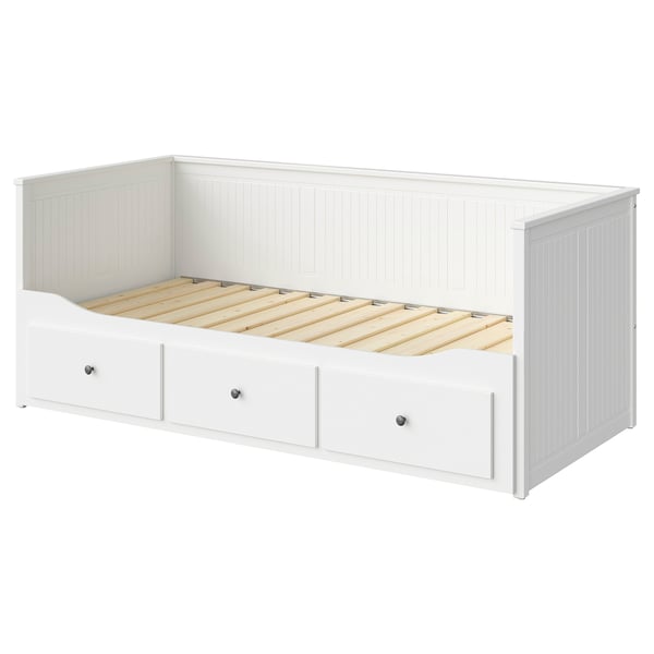 HEMNES Okvir dnevnog kreveta s 3 fioke, bela, 80x200 cm