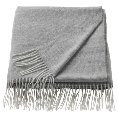 HOLMVI Tanko ćebe, siva, 120x160 cm