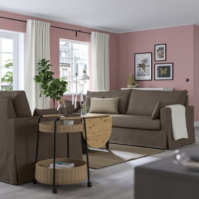 HYLTARP Sofa trosed, Gransel siva-smeđa