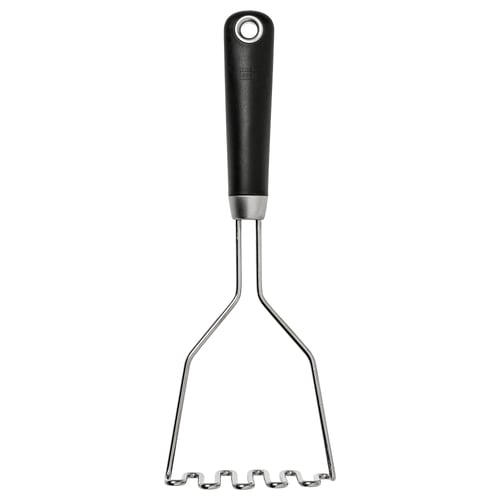 IKEA 365+ HJÄLTE Gnječilica za krompir, nerđajući čelik/crna