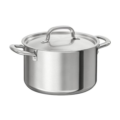 IKEA 365+ Lonac s poklopcem, nerđajući čelik, 5.0 l