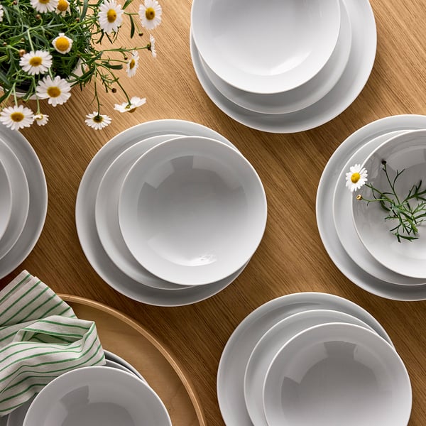 IKEA 365+ Servis, 18 del., bela