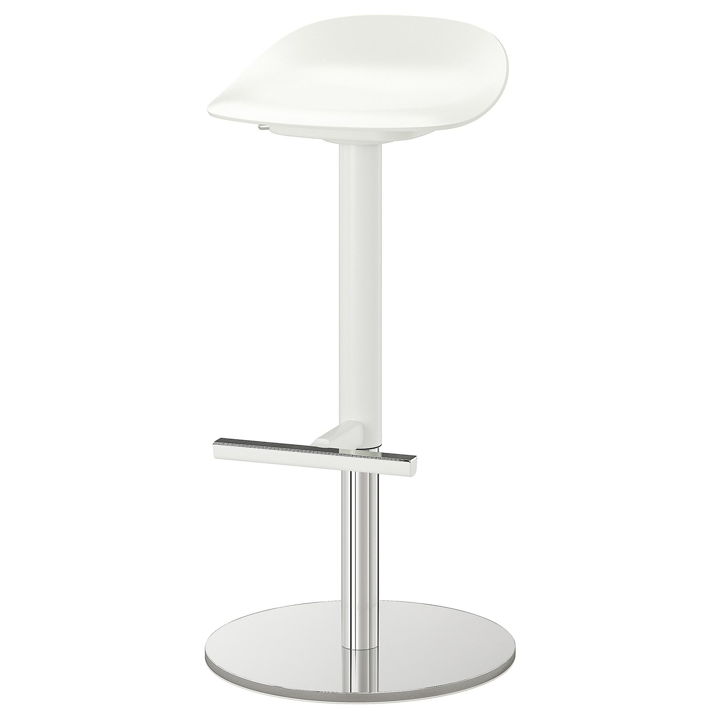 JANINGE Barska stolica, bela, 76 cm