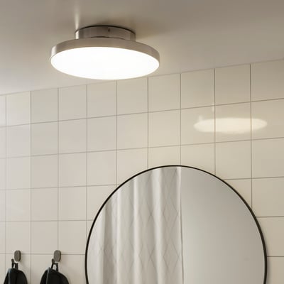 KABOMBA LED plafonjera, hromirano/sjajno, 36 cm