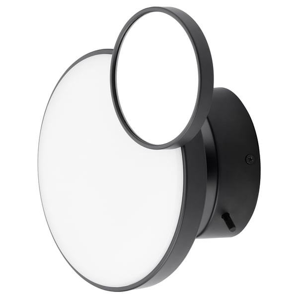 KABOMBA LED zidna lampa s ogledalom, podesivog intenziteta matirano/crna, 20 cm