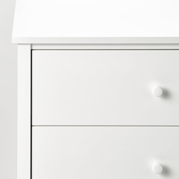 KILBERGET Komoda s 5 fioka, bela, 76x102 cm